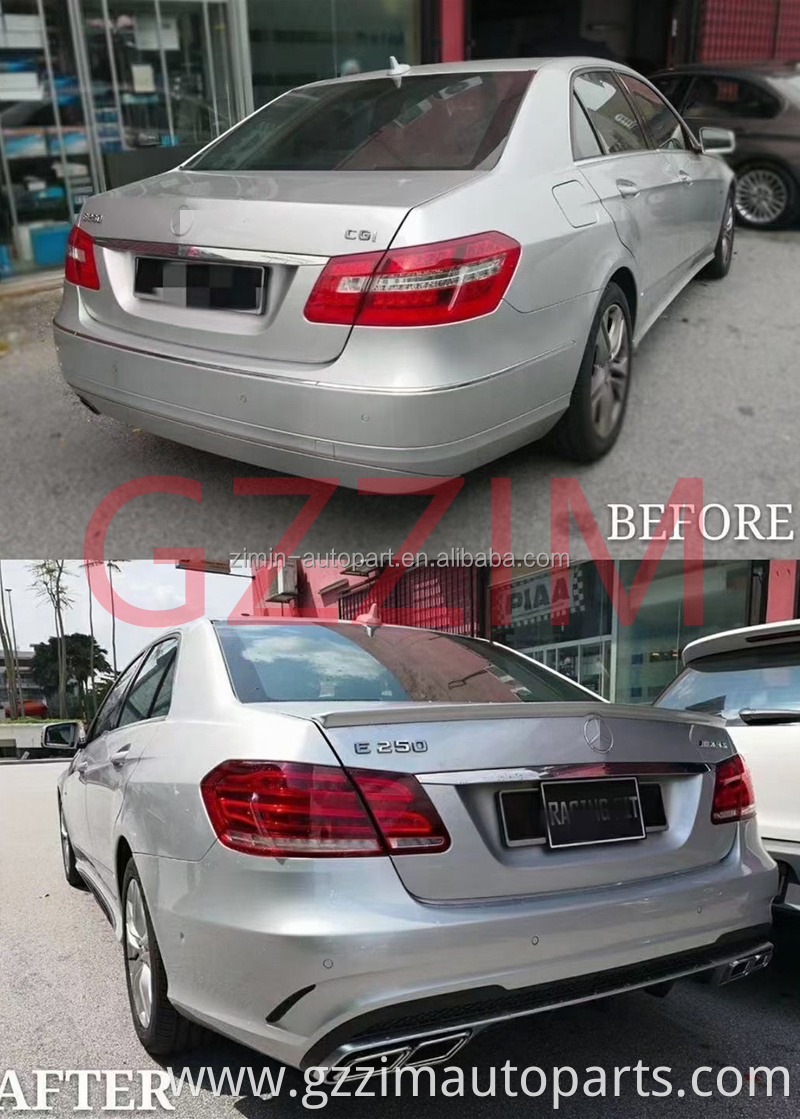 w212 front bumper rear bumper side skirts front spoiler rear diffuser and griller facelift upgrade parts for W212